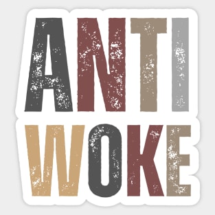 Anti Woke Sticker